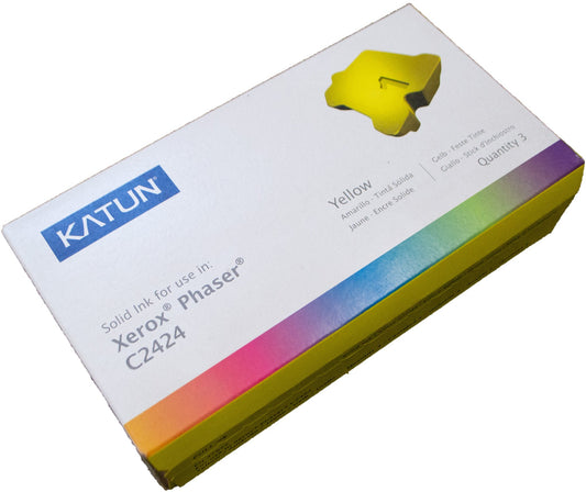 Compatible Xerox WorkCentre C2424 3 Yellow Inks 108R00662