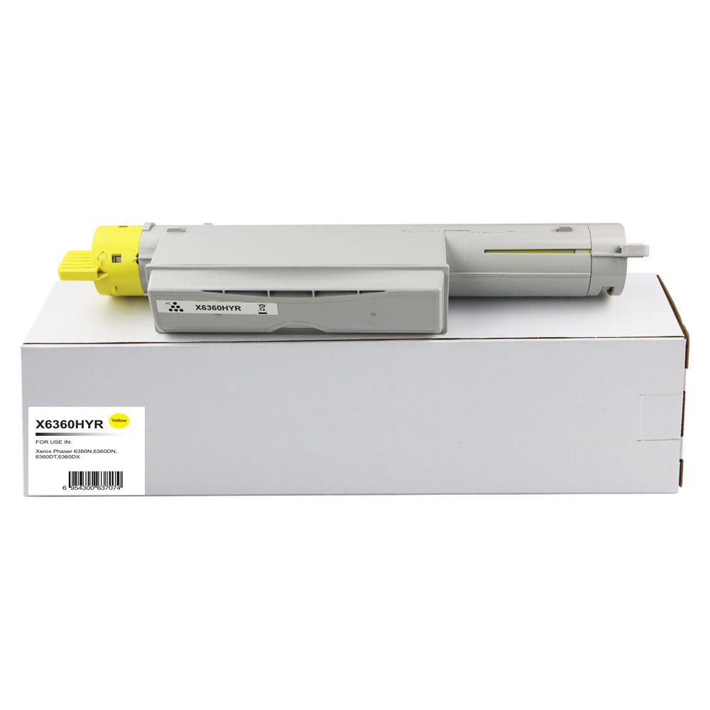 Remanufactured Xerox Phaser 6360 Yellow Hi Yld Toner 106R01220