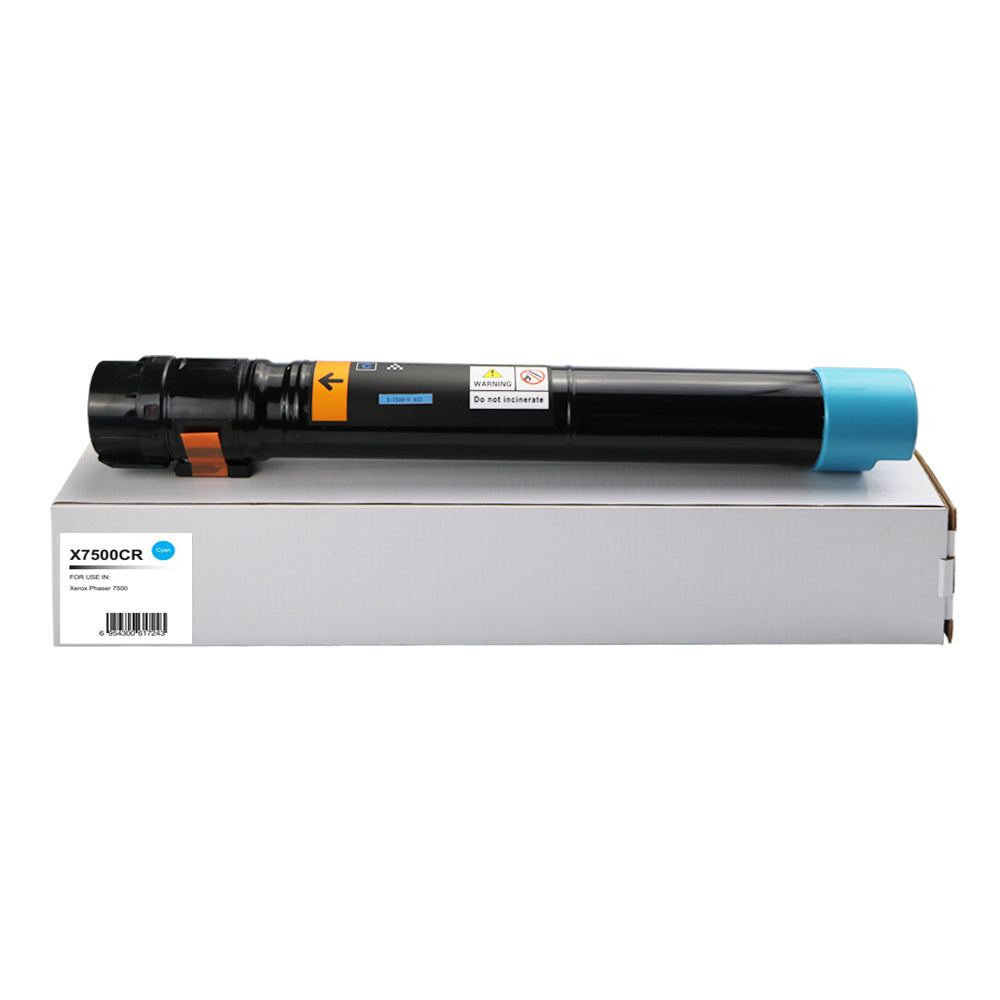 Remanufactured Xerox PHASER 7500 Cyan Toner 106R01436