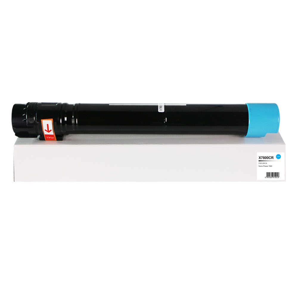 Remanufactured Xerox Phaser 7800 Hi Cap Cyan Toner 106R01566