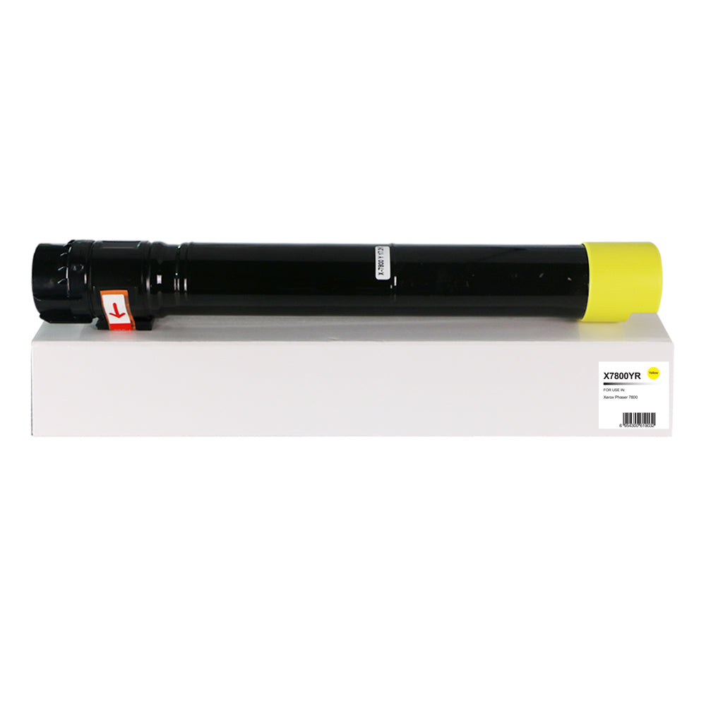 Reman Xerox Phaser 7800 Hi Cap Yellow Toner 106R01568