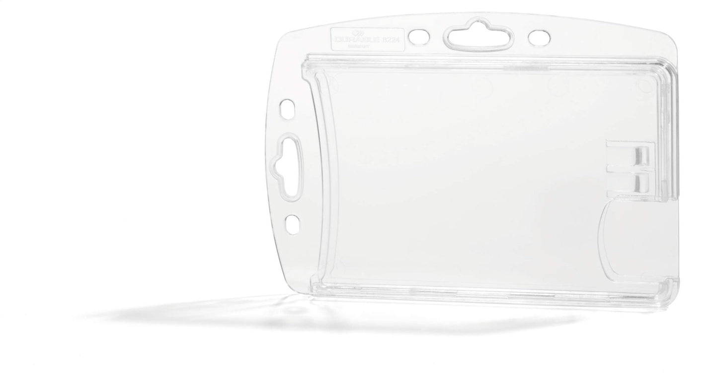 Durable ENCLOSED ID Card Holder Clear (10)
