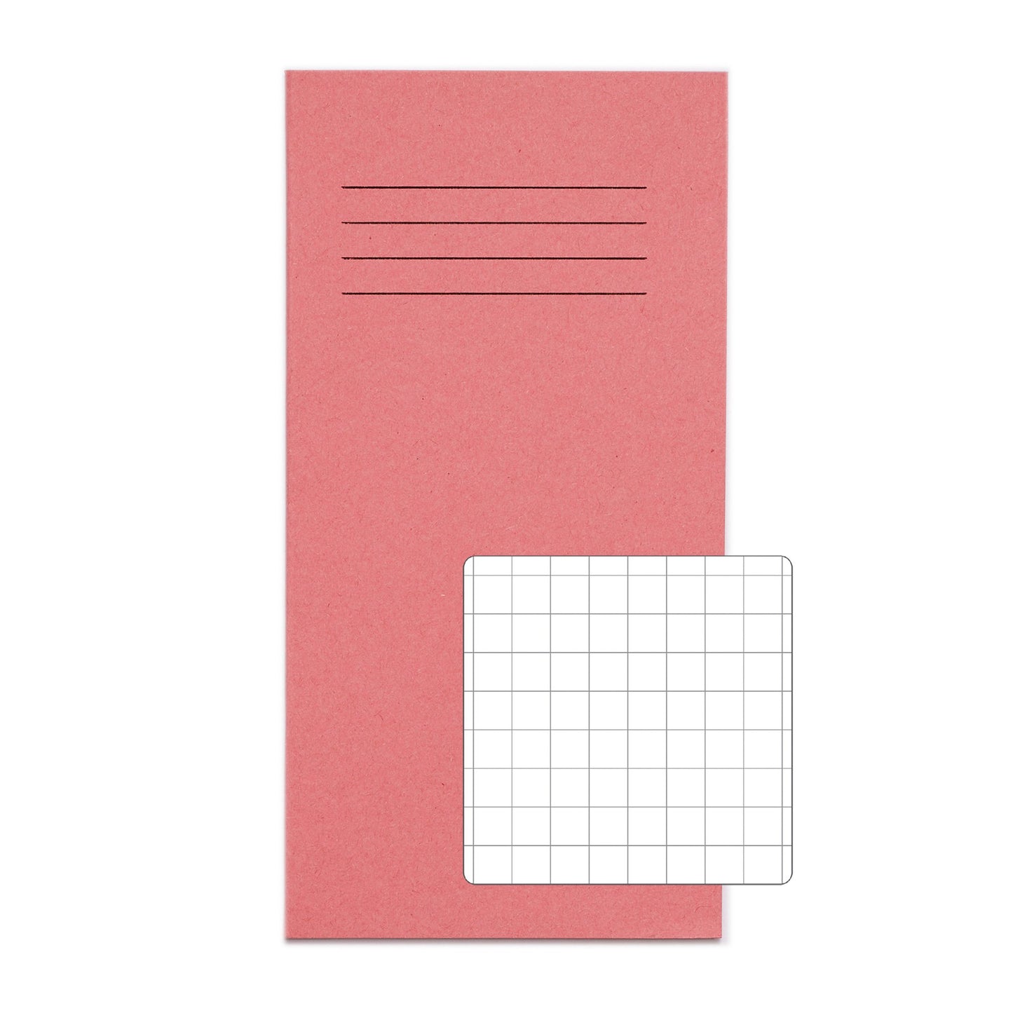 RHINO 8 x 4 Exercise Book 32 Page Pink S10 (Pack of 10)