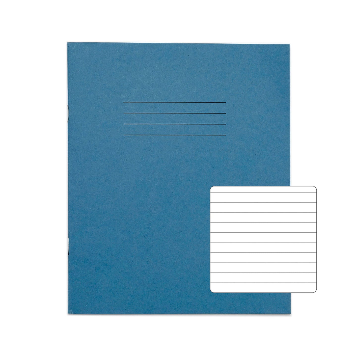 RHINO 8 x 6.5 Exercise Book 32 Page Light Blue F8 (Pack of 10)