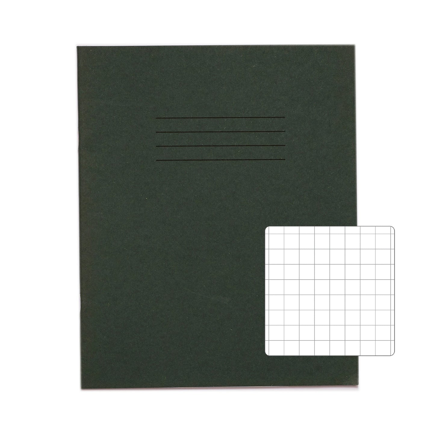 RHINO 8 x 6.5 Exercise Book 48 Page Dark Green S10 (Pack of 100)