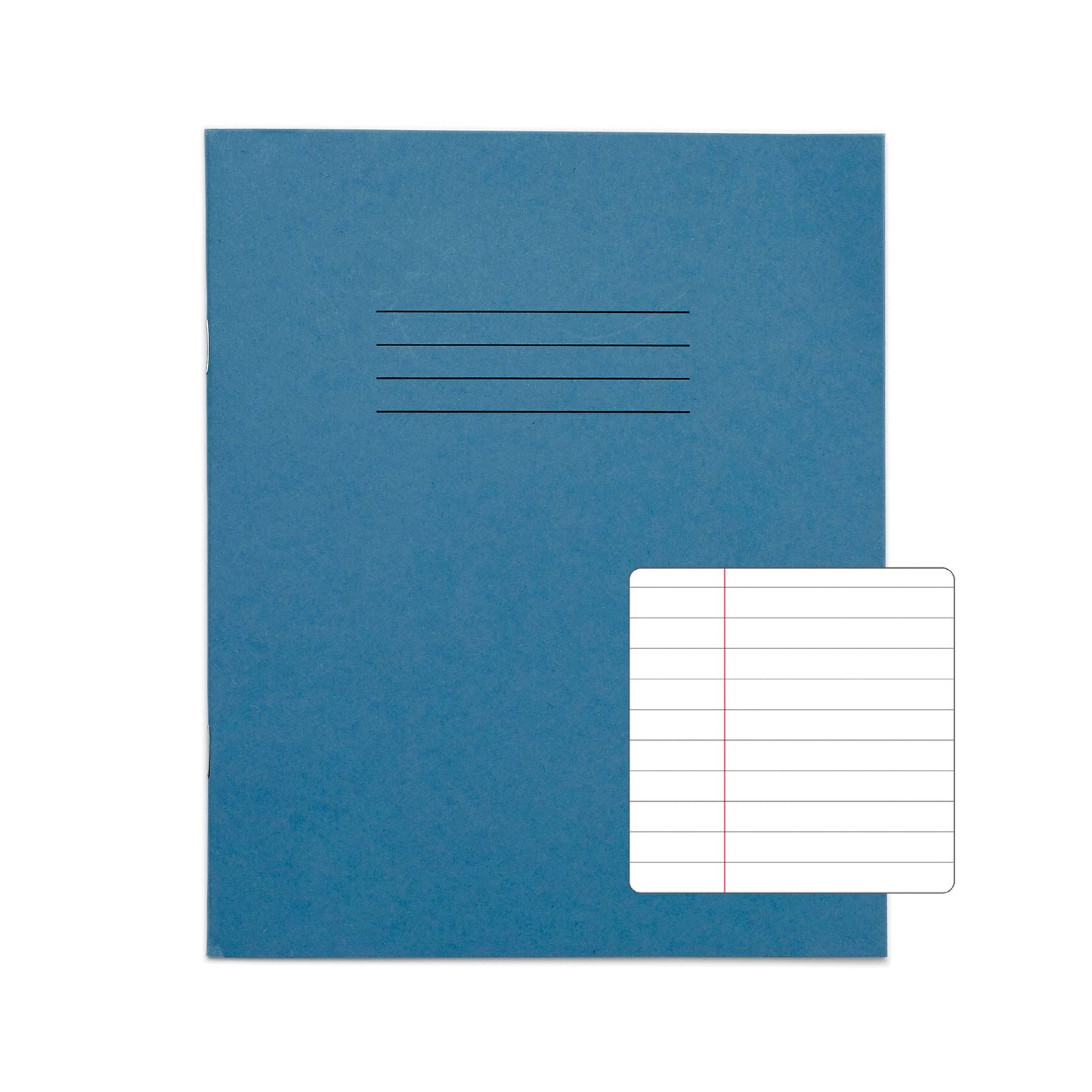 RHINO 8 x 6.5 Exercise Book 48 Page Light Blue F8M (Pack of 100)