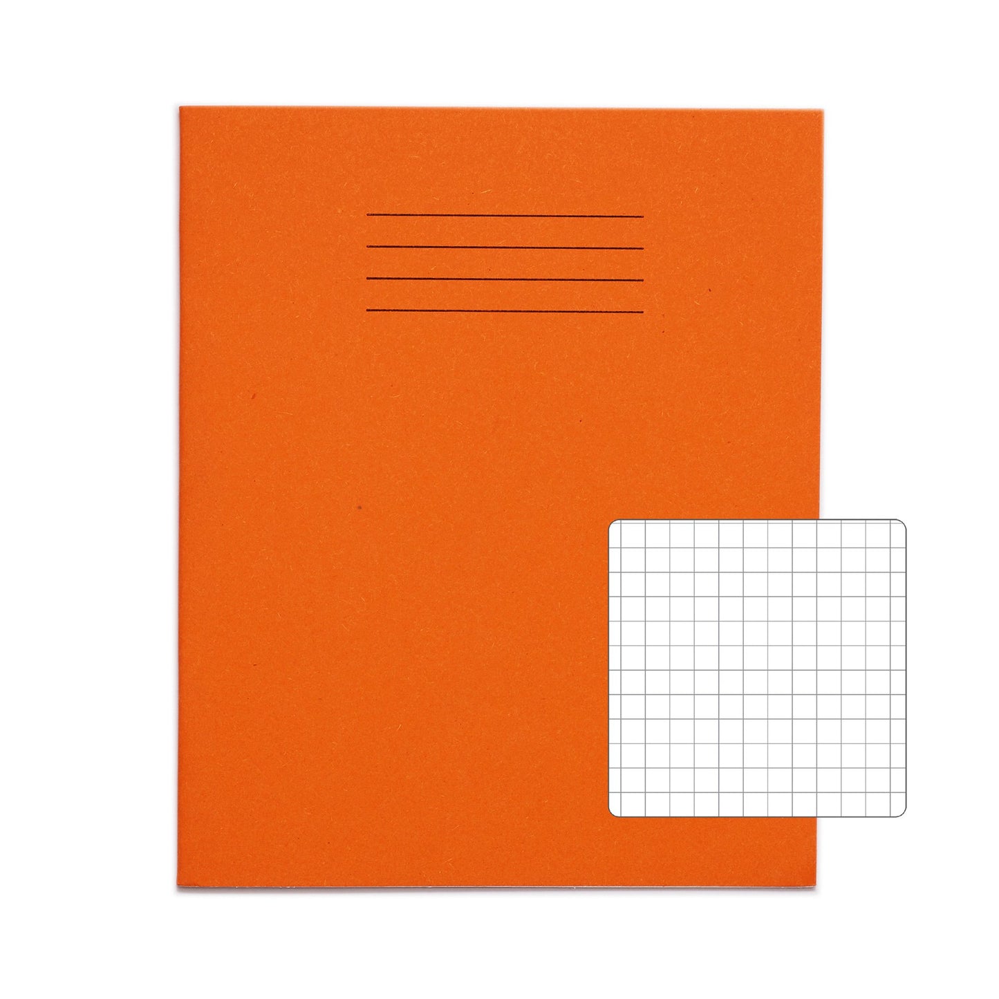 RHINO 8 x 6.5 Exercise Book 48 Page Orange S7 (Pack of 100)