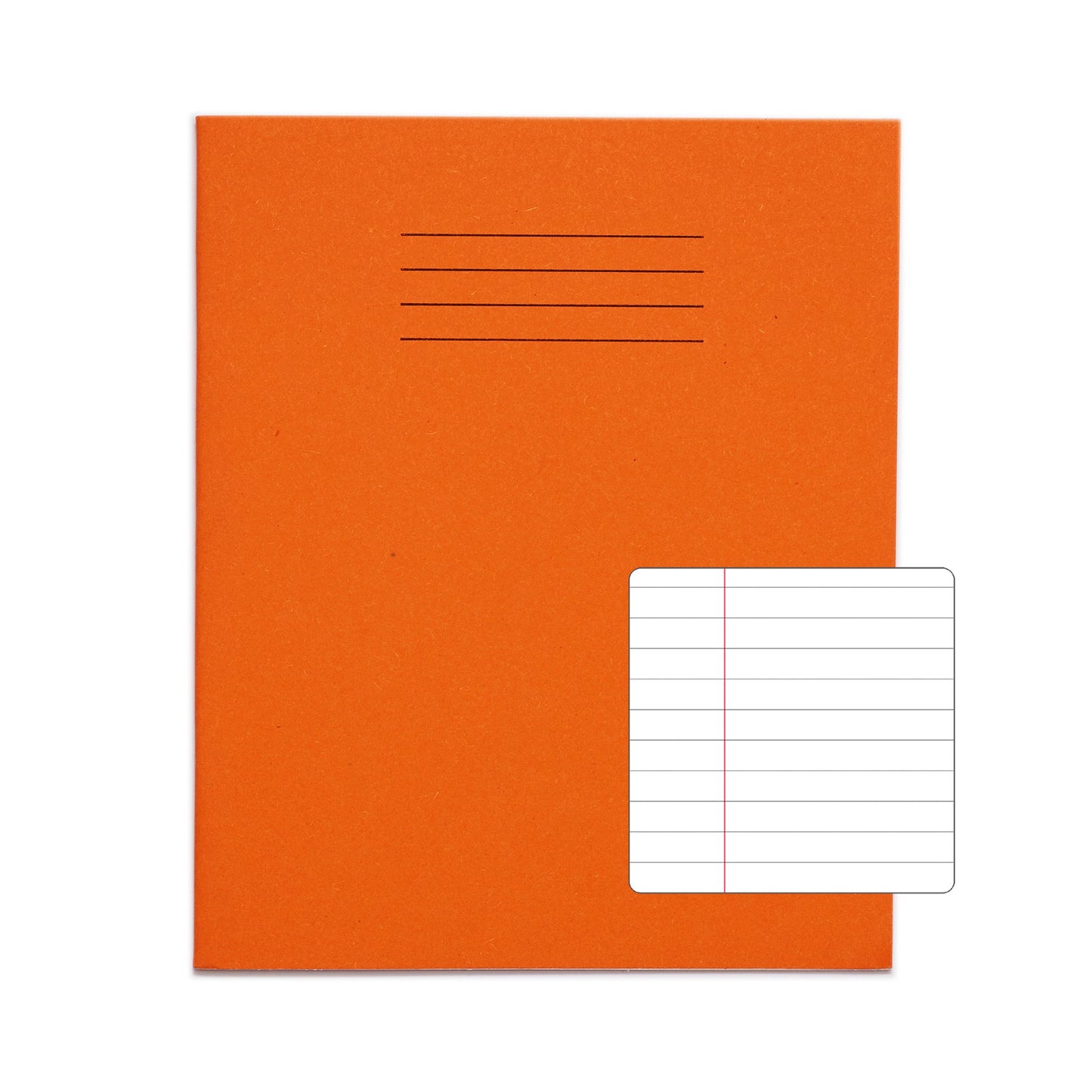 RHINO 8 x 6.5 Exercise Book 48 Page Orange F8M (Pack of 100)