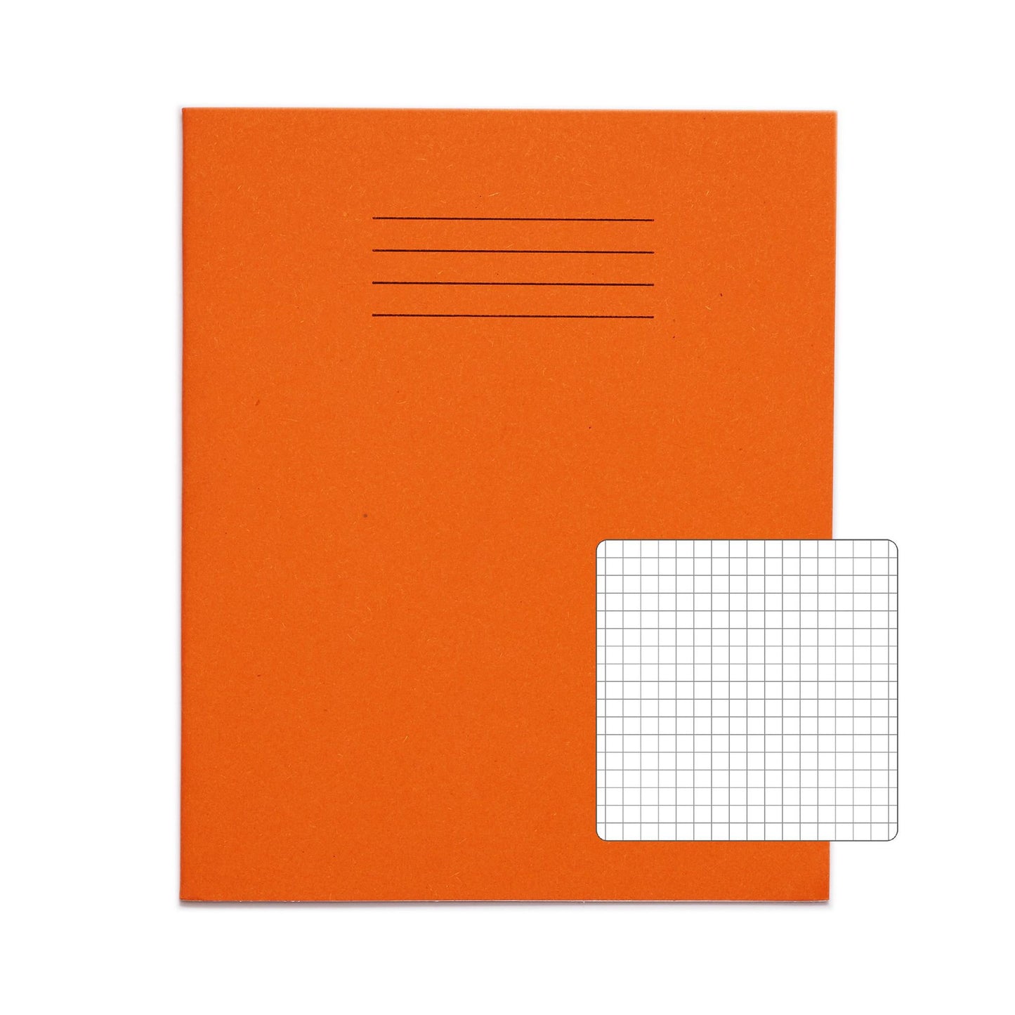 VEX544-206-4: RHINO 8 x 6.5 Exercise Book 80 Page  Orange (Pack of 10)