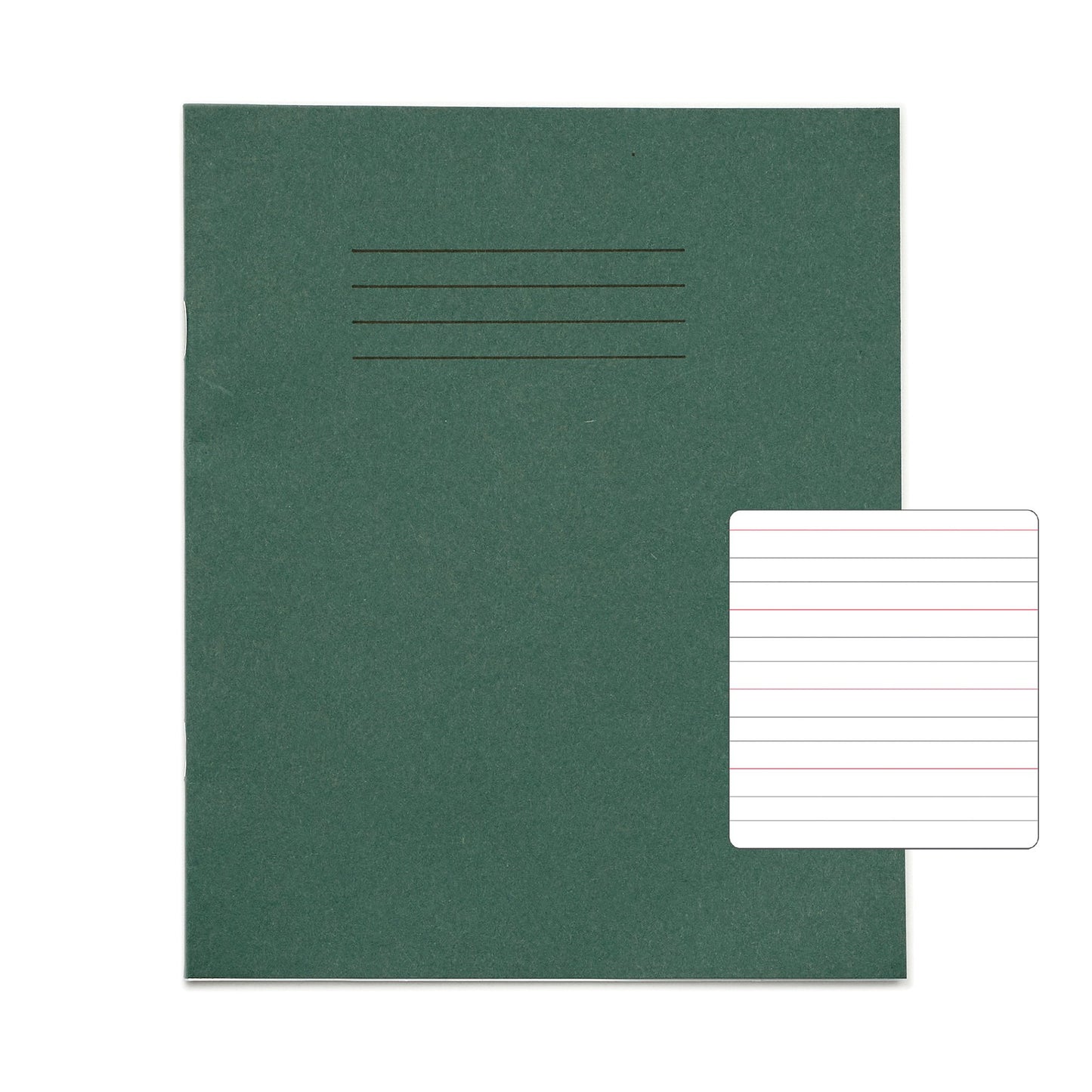RHINO 8 x 6.5 Learn to Write Book 32 Page Dark Green Narrow-Ruled LTW4B:15R (Pack of 10)