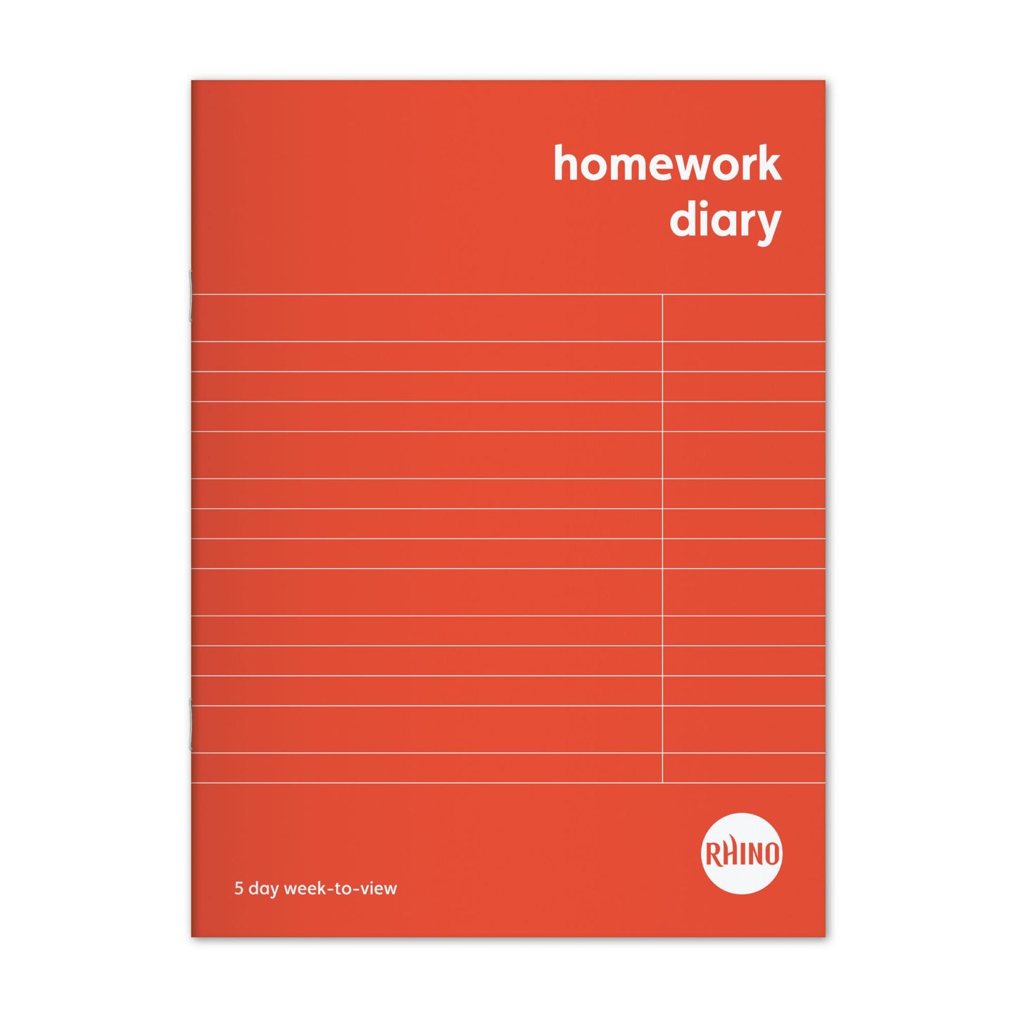 RHINO 8 x 6 Homework Diary 84 Page 5-Day Week (Pack of 10)