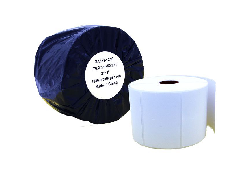 Compatible Zebra White Labels Roll 1240 pcs (ZA3x2-1240)