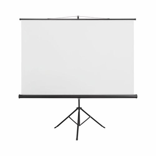 Bi-Office Portable Tripod Projection Screen 1250x1250mm Black Border Black Housing - 9D006028 DD