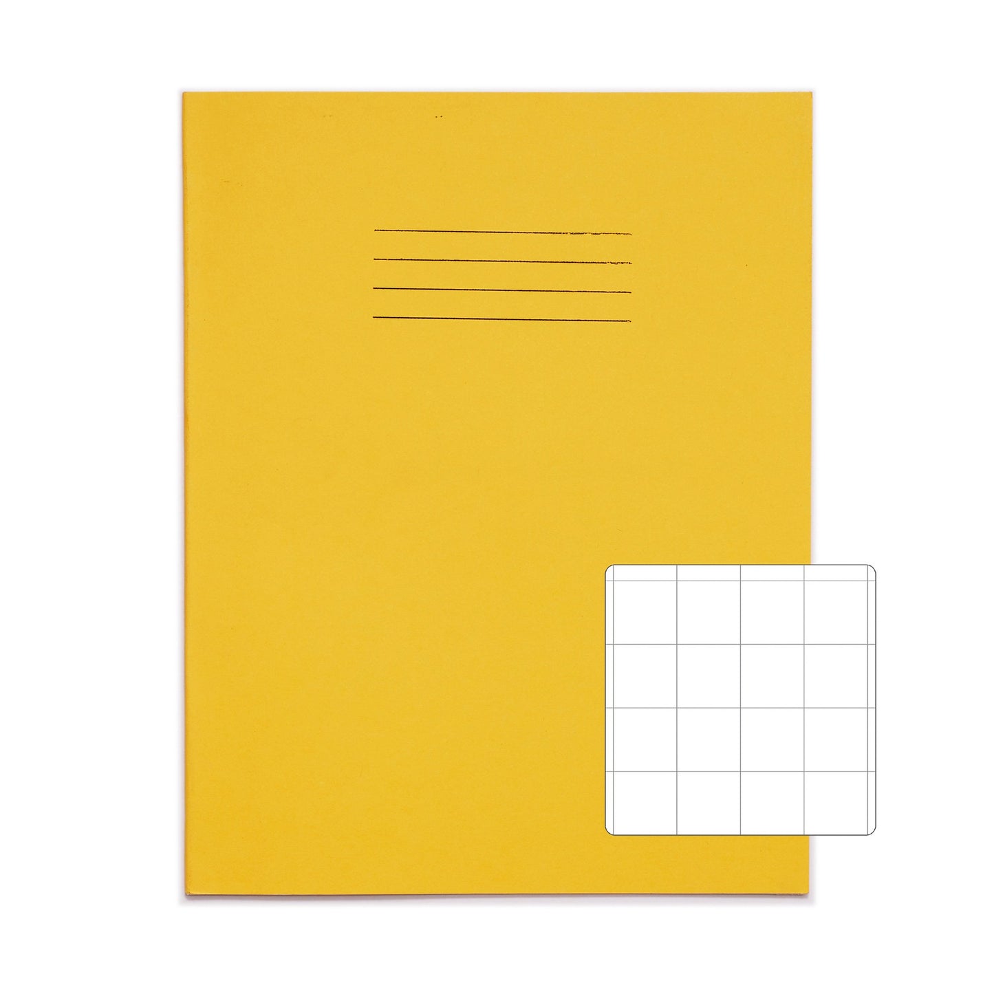 RHINO 9 x 7 Exercise Book 32 Page Yellow S20 (Pack of 10)