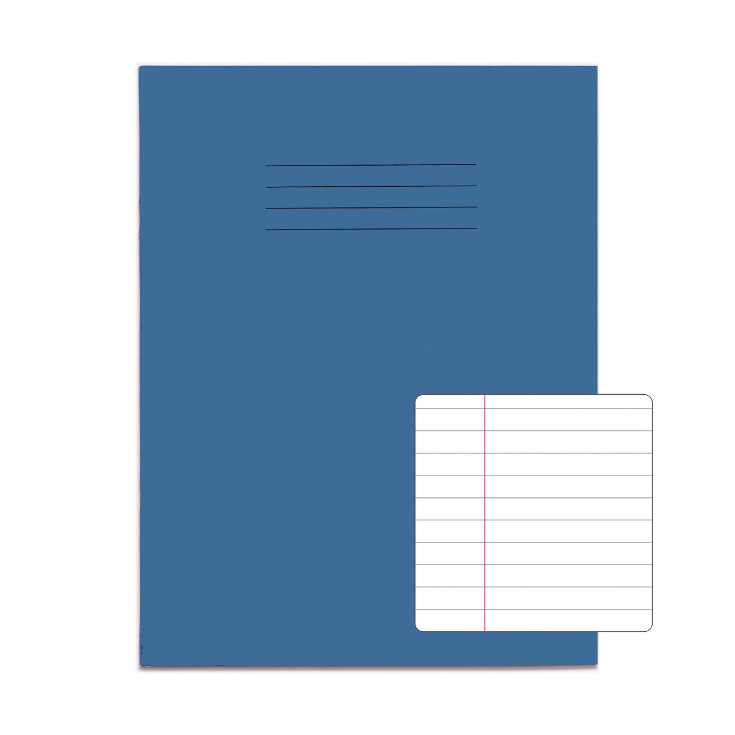 RHINO 9 x 7 Exercise Book 48 Page Light Blue F8M (Pack of 100)