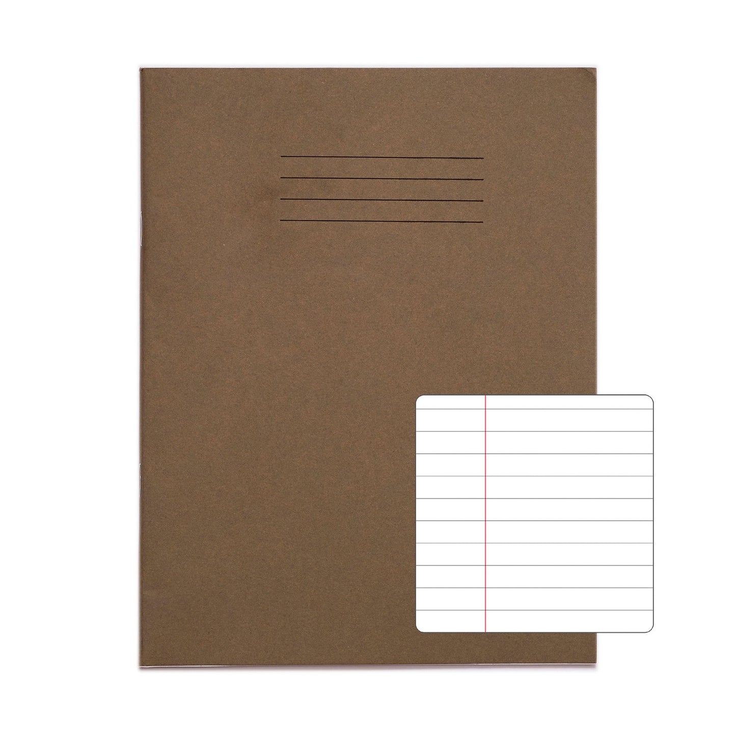 RHINO 9 x 7 Exercise Book 80 Page Grey F8M (Pack of 100)