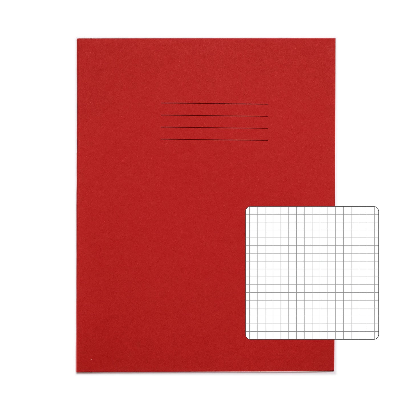 RHINO 9 x 7 Exercise Book 80 Page Red S5 (Pack of 10)