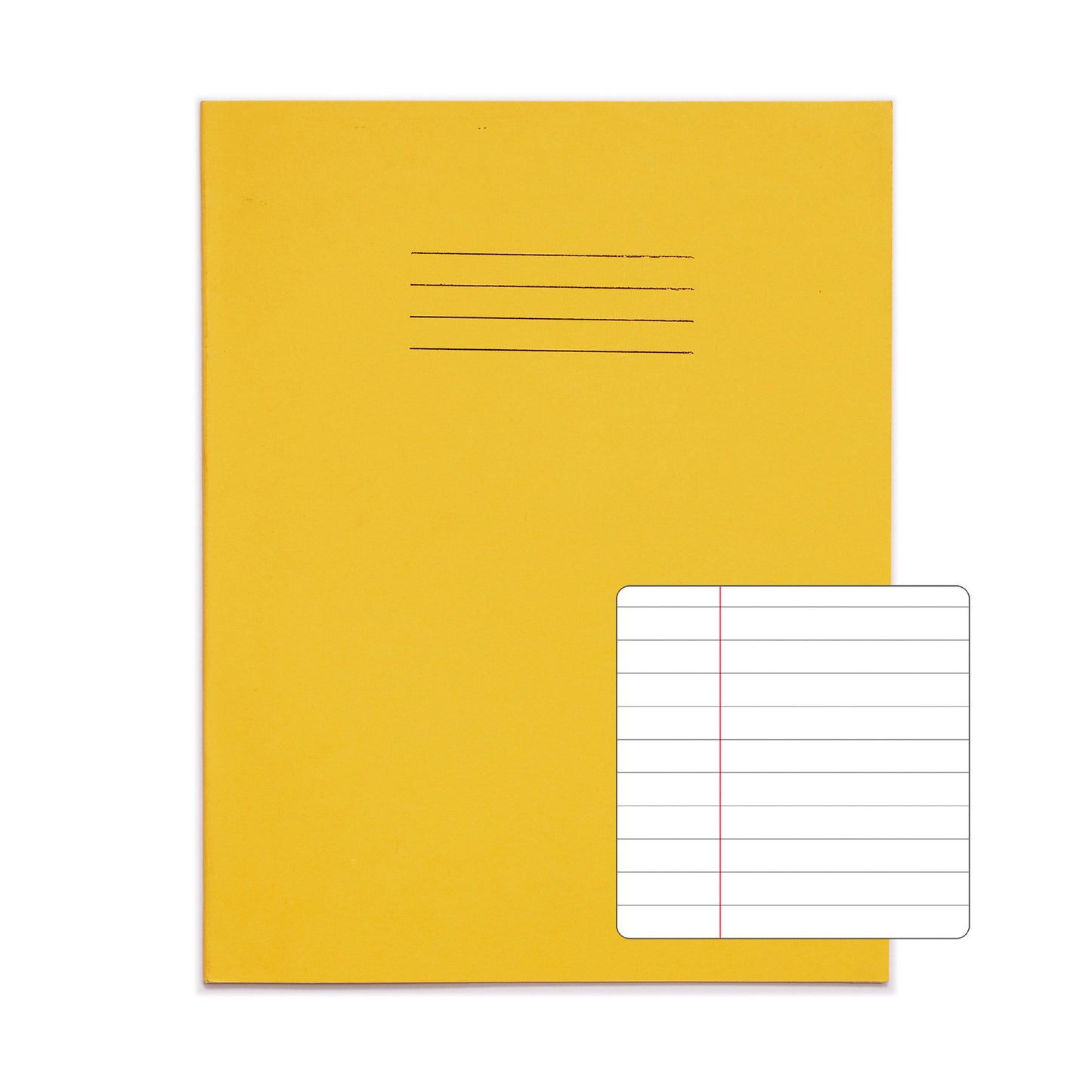 RHINO 9 x 7 Exercise Book 80 Page Yellow F8M (Pack of 100)