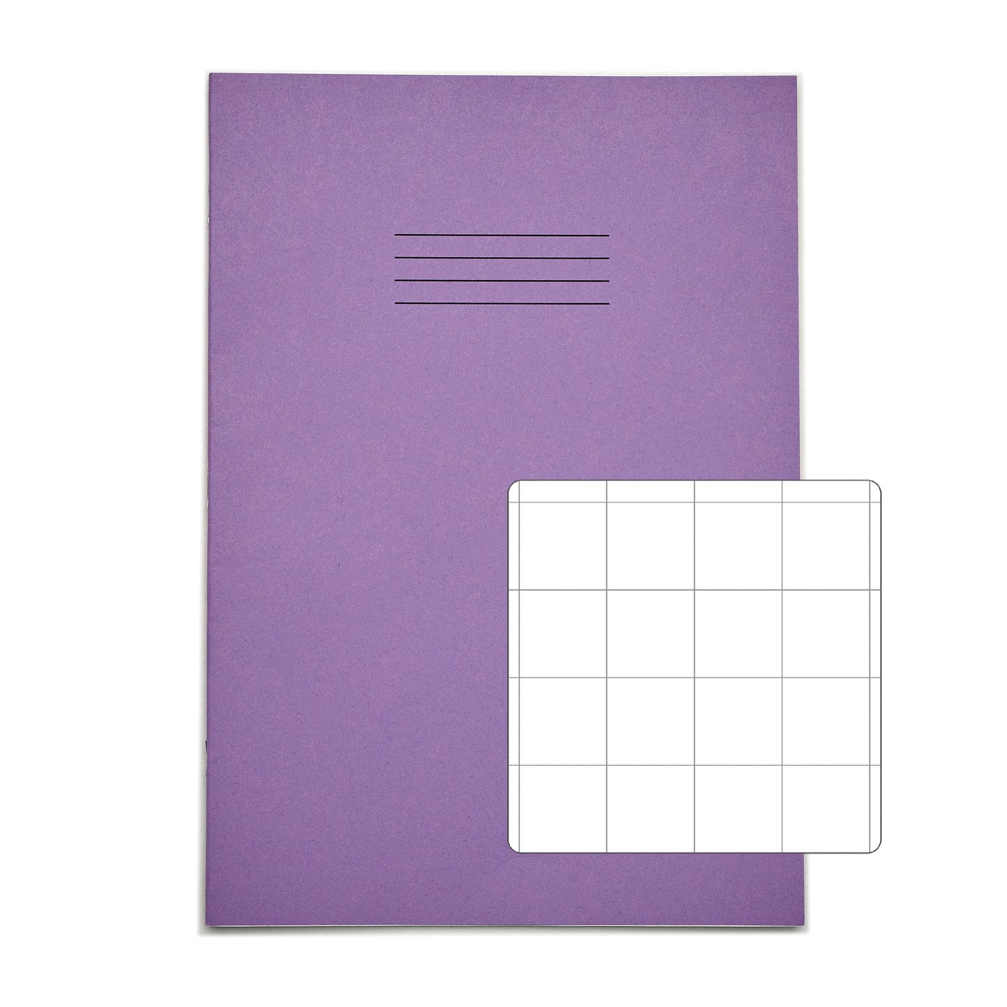 RHINO A4 Exercise Book 32 Page Purple S20 (Pack of 10)