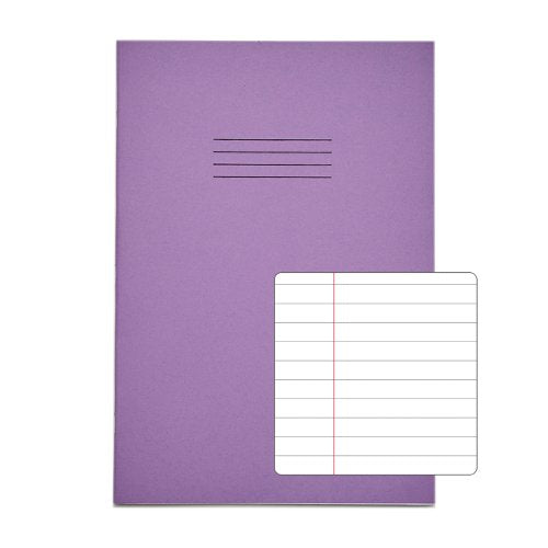 RHINO A4 Exercise Book 32 Page Purple F8M (Pack of 100)