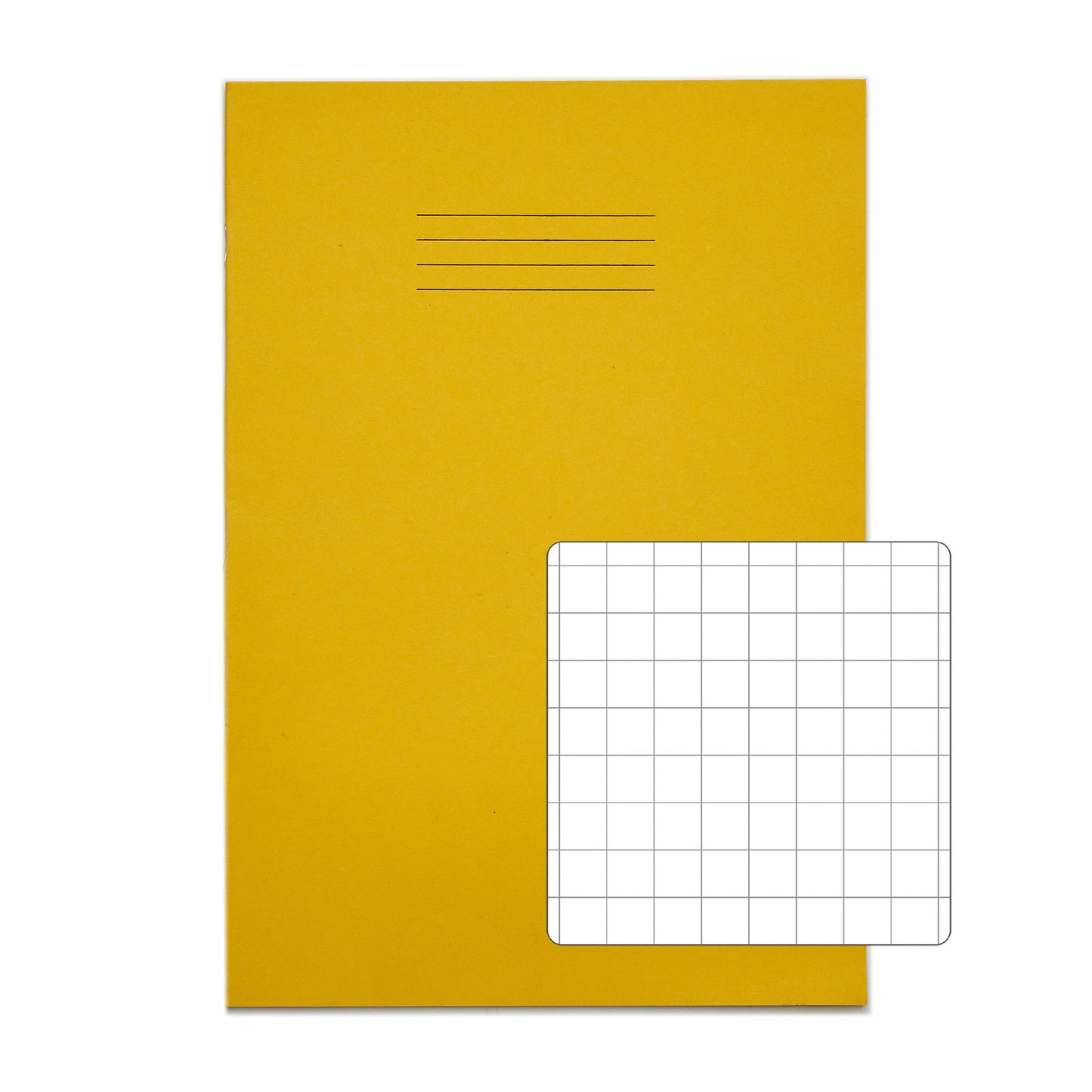 RHINO A4 Exercise Book 32 Page Yellow S10 (Pack of 10)
