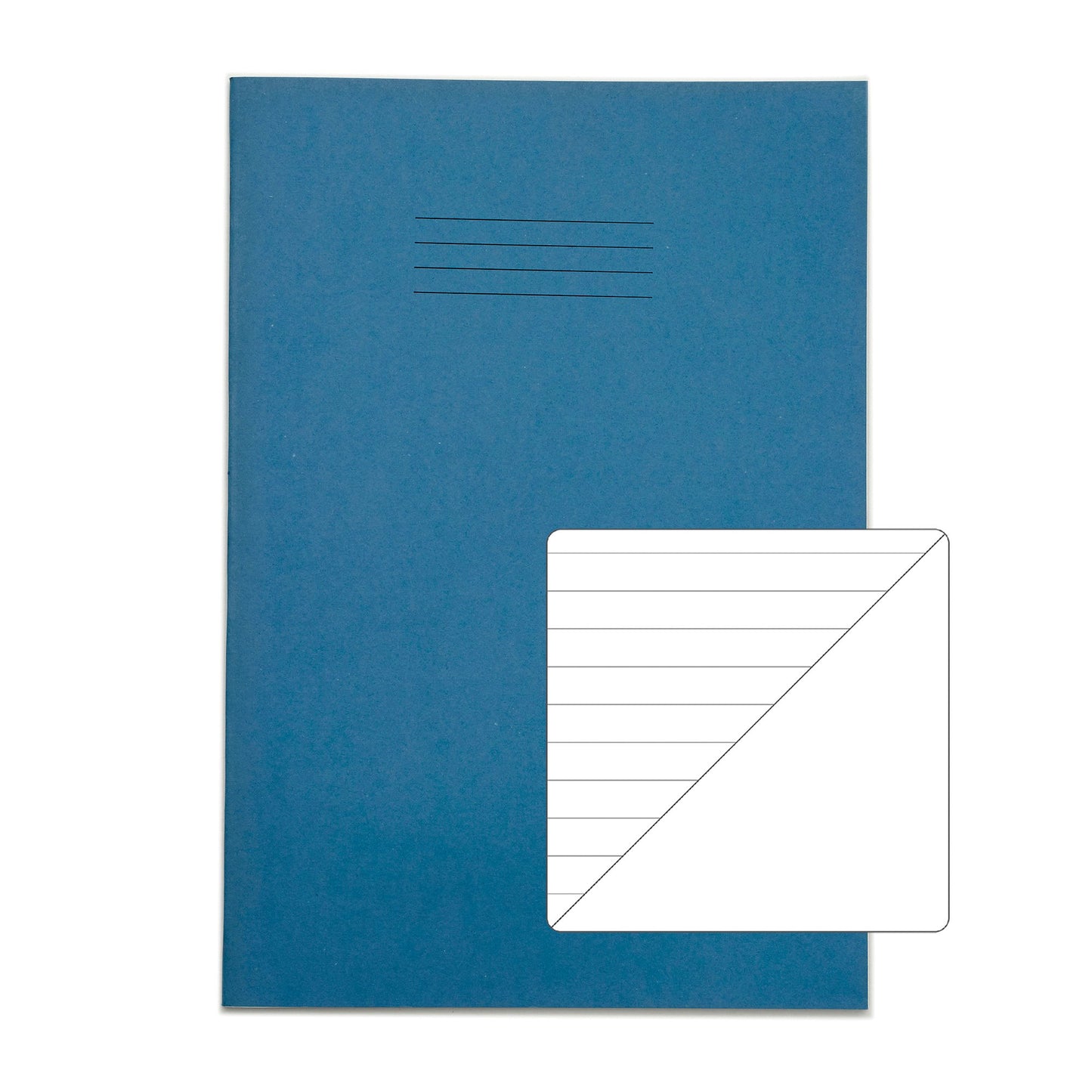 RHINO A4 Exercise Book 64 Page Light Blue F8/B (Pack of 10)