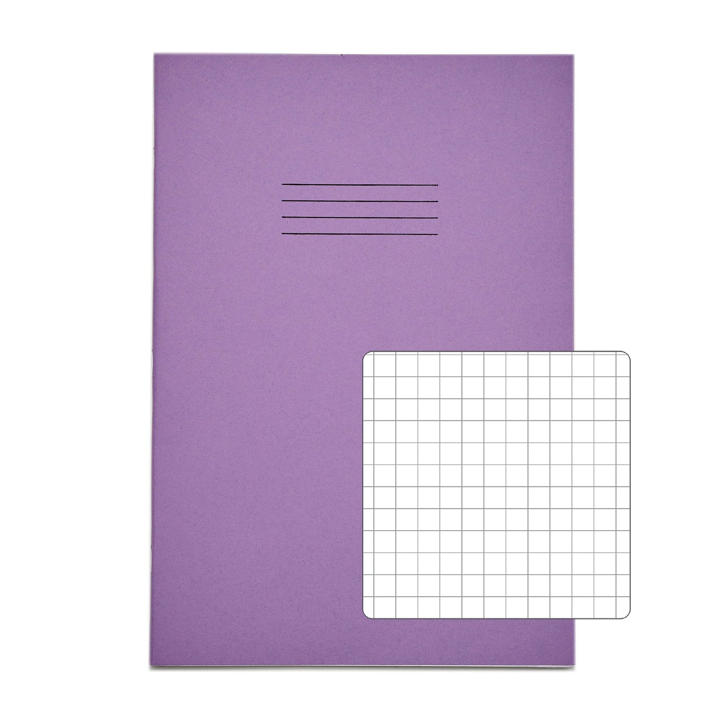 RHINO A4 Exercise Book 64 Page Purple S7 (Pack of 50)