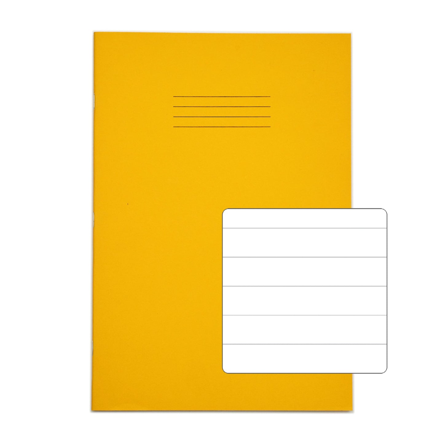 RHINO A4 Exercise Book 64 Page Yellow F15 (Pack of 50)