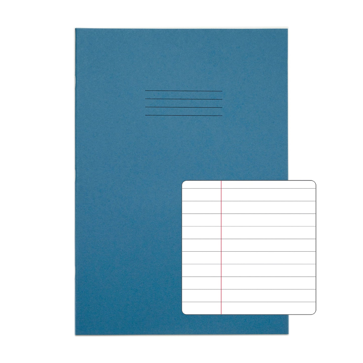 RHINO A4 Exercise Book 80 Page Light Blue F8M (Pack of 10)