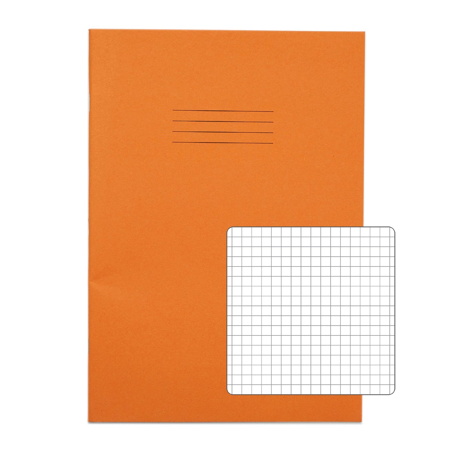 RHINO A4 Exercise Book 80 Page Orange S5 (Pack of 50)