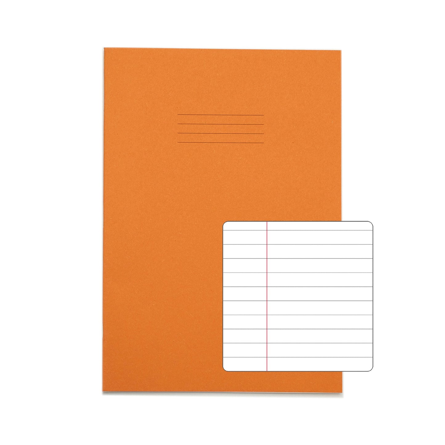 RHINO A4 Exercise Book 80 Page Orange F8M (Pack of 10)