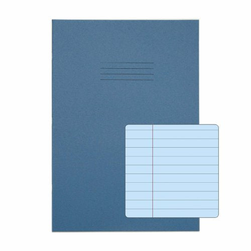 Rhino A4 Special Exercise Book 48 Page Light Blue With Tinted Blue Paper F8M (Pack 10) - EX68197B-8 DD