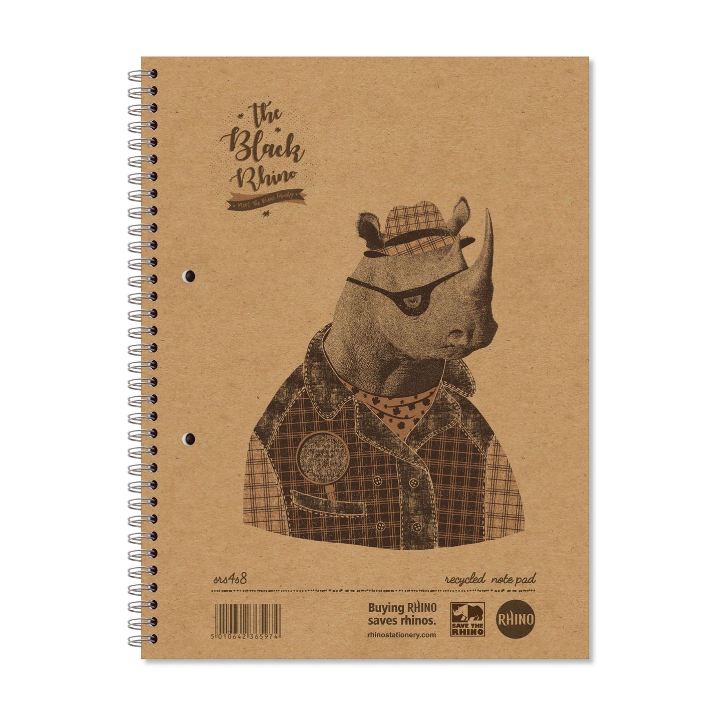 RHINO A4+ Recycled Twinwire Notebook 160 Page F8M (Pack of 5)