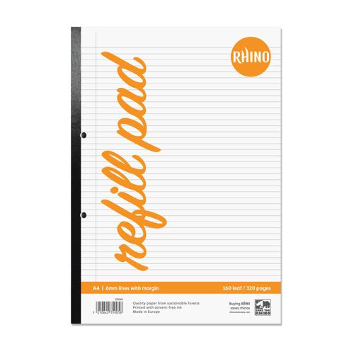 RHINO A4 Refill Pad 160 Leaf F6M (Pack of 24)