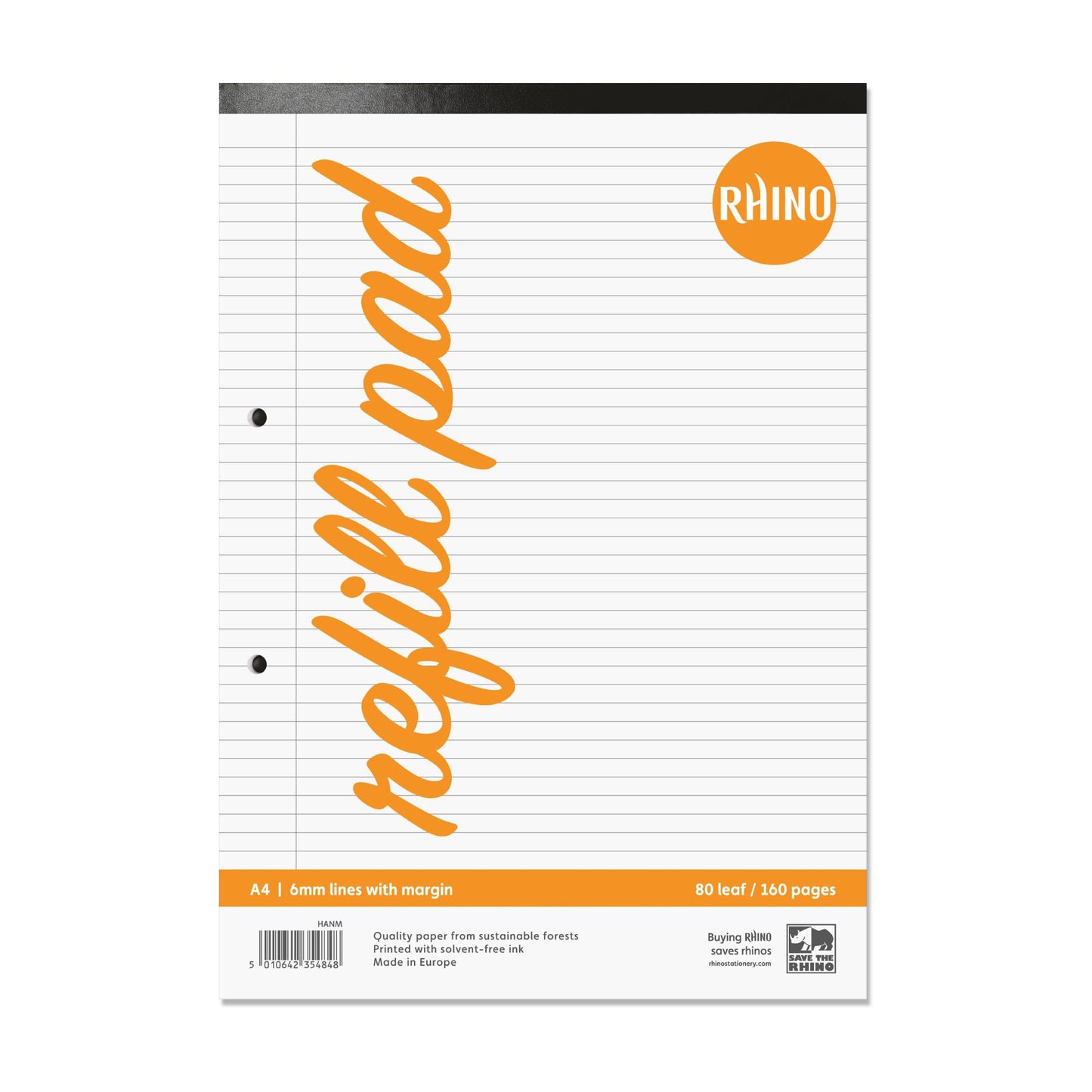 RHINO A4 Refill Pad 80 Leaf F6M (Pack of 6)