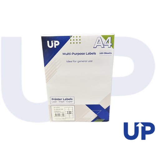 Compatible A4 Multipurpose Labels 10 Per Sheet 99.1 x 57mm (White) Pk of 100