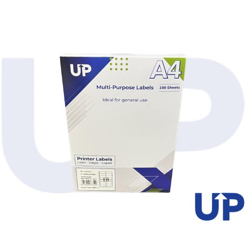 Compatible A4 Multipurpose Labels 16 Per Sheet 99.1 x 34mm (White) Pk of 100