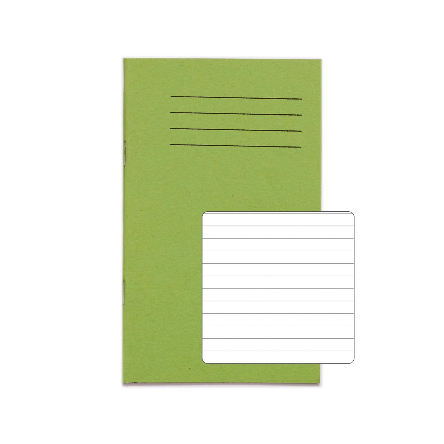 RHINO A6+ Exercise Book 48 page Green Light F7 (Pack of 100)