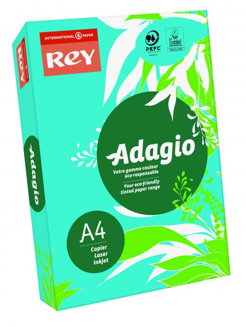 Rey Adagio Paper A4 80gsm Deep Blue (Ream 500) RYADA080X420