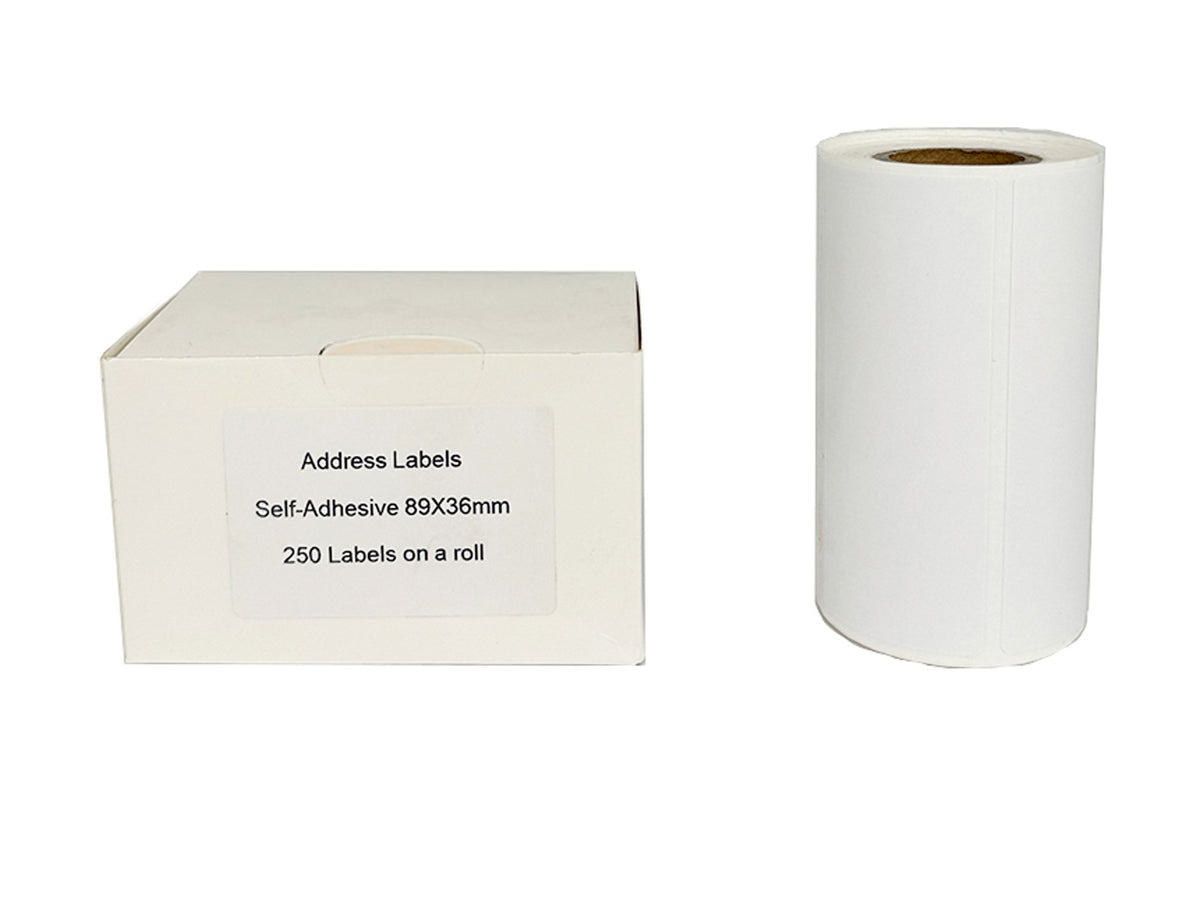Compatible Add Label Roll Self Adh 89x36mm Wh