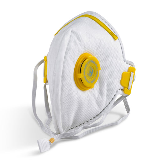 Beeswift Fold Flat P3 Mask Valved White  (Box of 20)