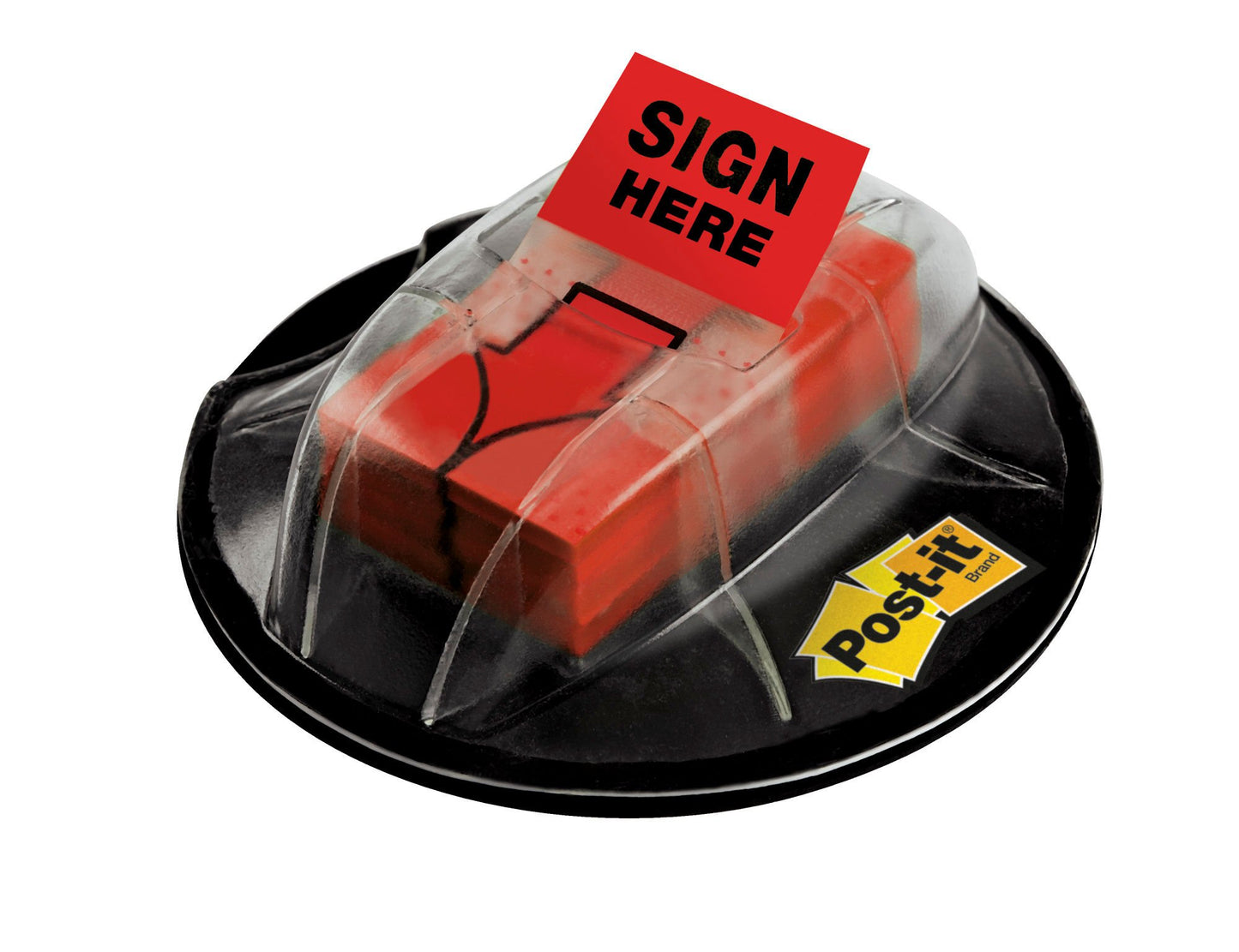 Post-it® Index Medium Flags SIGN HERE Symbol Red 25.4 mm x 43.2 mm 200 Flags/Dispenser 1 Dispenser/Pack