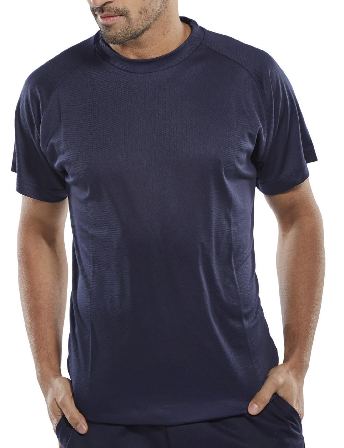 Beeswift B-Cool Lightweight Tee Shirt Navy Blue L