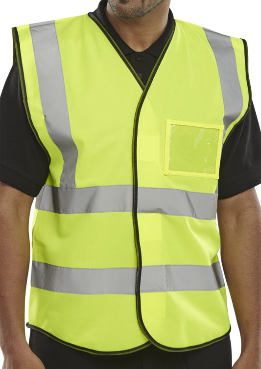 Beeswift Hi Viz Id Vest En20471 Saturn Yellow 4XL