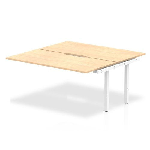 Evolve Plus 1600mm Back to Back Extension Kit Maple Top White Frame BE189 DD