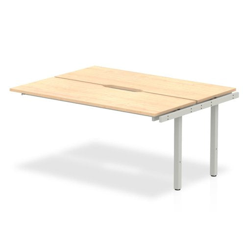 Evolve Plus 1600mm Back to Back Extension Kit Maple Top Silver Frame BE209 DD