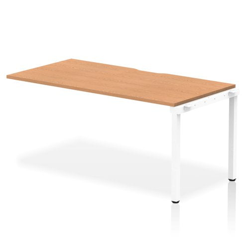 Evolve Plus 1600mm Single Row Extension Kit Oak Top White Frame BE310 DD