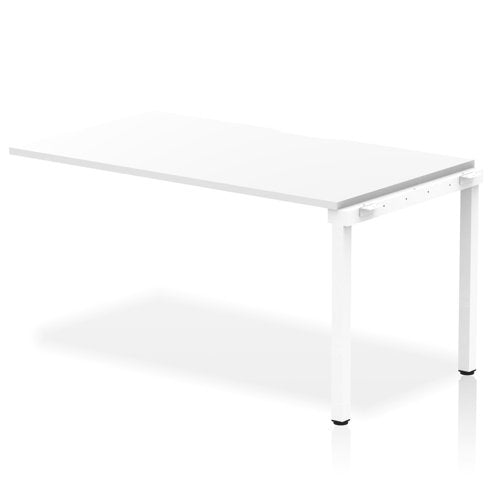 Evolve Plus 1400mm Single Row Extension Kit White Top White Frame BE311 DD