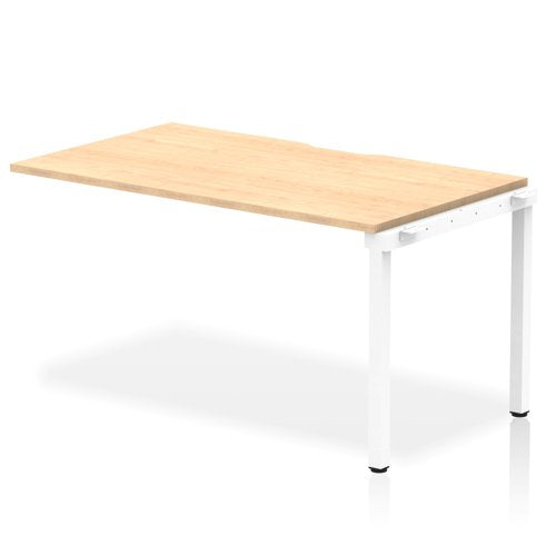 Evolve Plus 1400mm Single Row Extension Kit Maple Top White Frame BE314 DD