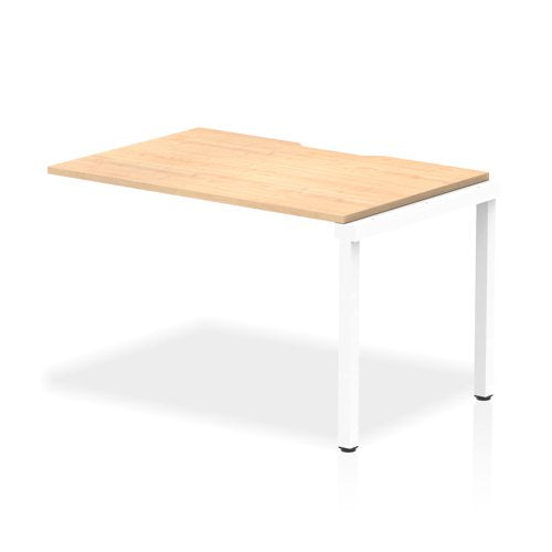 Evolve Plus 1200mm Single Row Extension Kit Maple Top White Frame BE319 DD